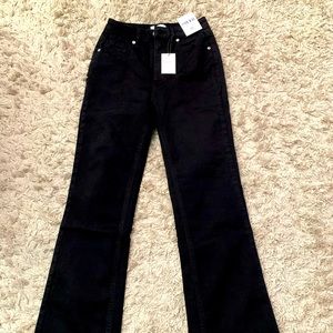 Forever 21 Black High Rise Flare Jeans
